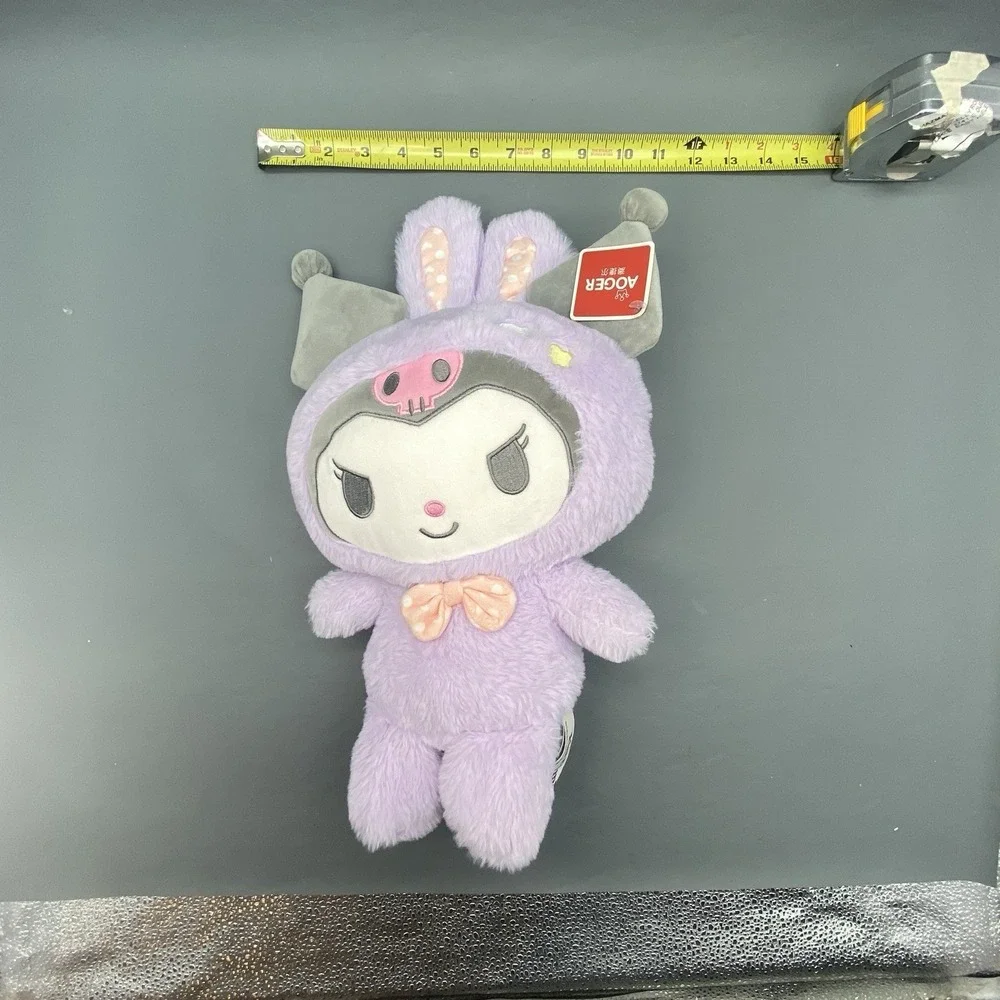 Sanrio Kuromi Aoger Purple Bunny Easter‎ Costume Plush 14
